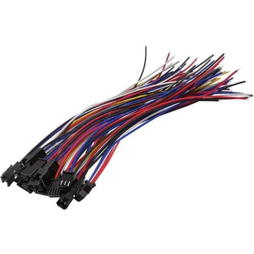 5Pairs Length 10cm 15cm 20cm JST SM 2P 3P 4P 5Pin 6 Pin Plug Male to Female Jack Socket Wire Cable Pigtail Connector