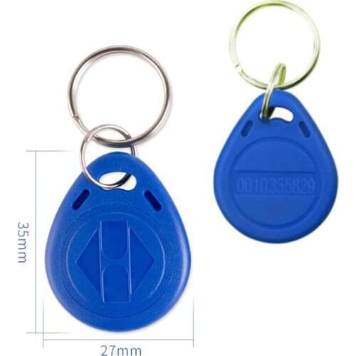 5 PCS/Lot Blue No.2 Keyfob Access Control Cards Blank Card Chip Card Door Proximity ID Token Tag ABS Keyfobs for Access System