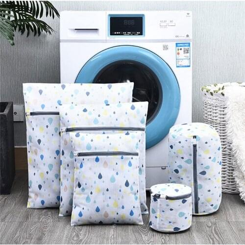 5pcs Thick Embroidered Laundry Bag Cactus Washing Net Bag For Bra Underwear Wash Bag Machine Mesh Bag Travel Clothes Storage Bag