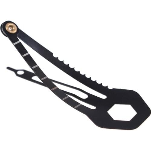 9 IN 1 EDC Portable Multifunctional Women Hairpins Tactical Screwdriver Peeler Saw cm Ruler Camping Self Defense Survival Gear