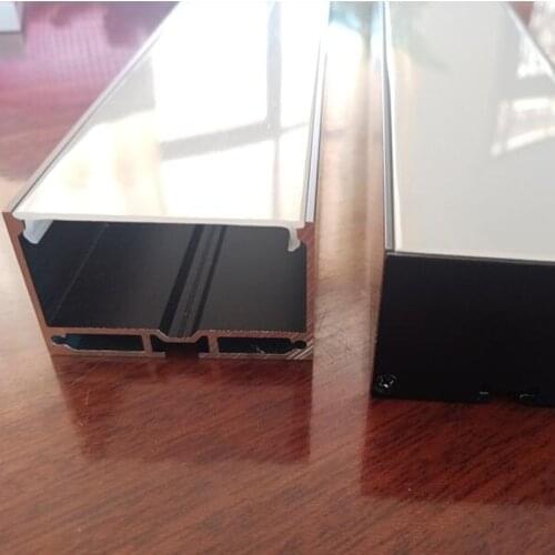 Free Shipping Hot 2M/PCS 20M/LOT Aluminium Profile Large Deep Square LED Strip Lighting With Clear, Opal Lens Available