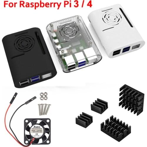 Aokin Raspberry Pi 4 Case, Raspberry Pi 3 B Plus Case Compatible with Raspberry pi 2b, pi 3b