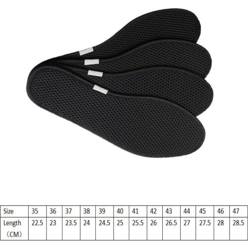 Deodorant Foot Insoles Bamboo Charcoal Insert Light Weight Mesh Breathable Black Shoe Pads Insert Suction Perspiration Insole