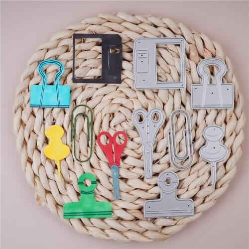 InLoveArts Bookend Clips Craft Metal Cutting Dies Cut Die Mold Scissors Scrapbook Paper Craft Knife Mould Blade Punch Stencils