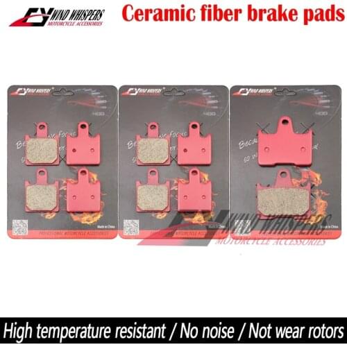 Motorcycle Ceramic Front Rear Brake Pads For Kawasaki GTR 1400 GTR1400 (ZG 1400) 2008-2019 ZZR 1400 ZZR1400 2006-2019