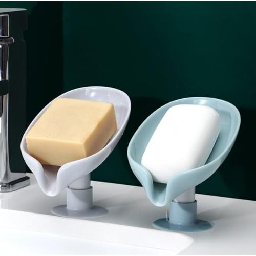 Leaf Shape Soap Box Drain Soap Holder Box Bathroom Accessories Toilet Laundry Soap Box Bathroom Supplies Tray Gadgets