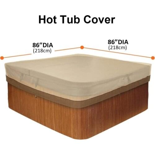 Outdoor Courtyard SPA Bathtub Swimming Pool Dust Cover Square Hot Tub Cover Waterproof Canopy Daily Cover responsible