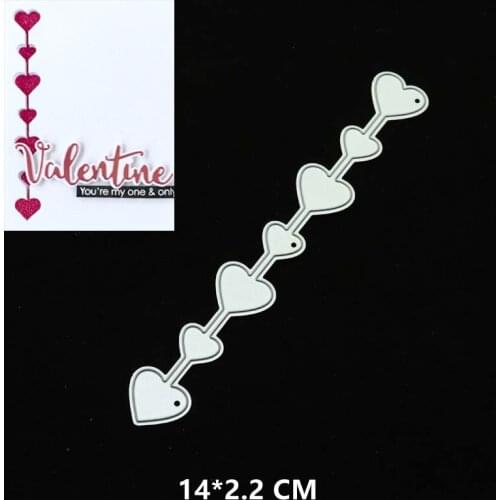 2021 New Long Love Cutting Dies DIY Scrapbooking Embossing Paper Photo Frame Stamps Crafts Template Mould Stencils