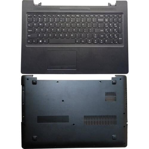 NEW Laptop For Lenovo Ideapad 110-15ACL 110-15AST 110-15IBR Laptop Palmrest Upper Case with Keyboard Touchpad/Bottom Case Black