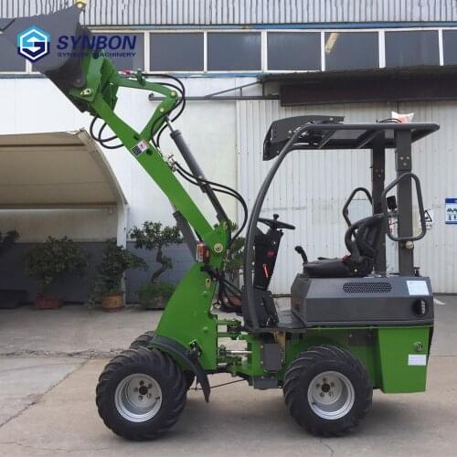 SYNBON New 0.6ton wheel loader front shovel hydraulic mini loader farm garden loader SY906E