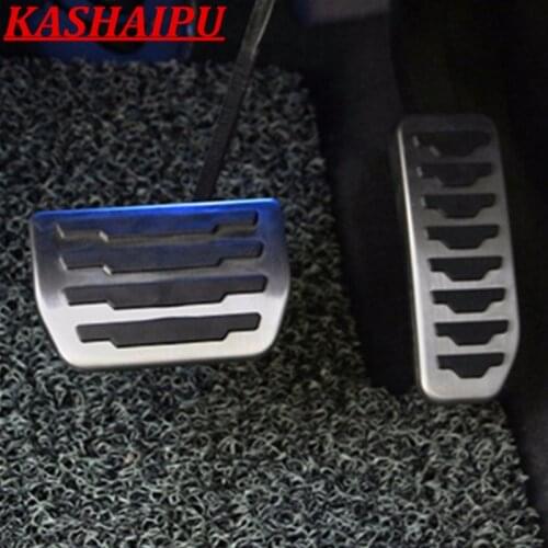 Hot Car Footrest Gas Brake Pedal Cover For Jaguar xe xf f-pace e-pace fpace epace 16-21 For Range Rover Evoque Velar 17-21