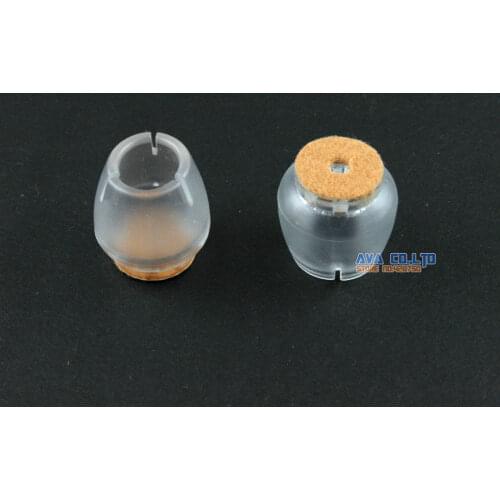 40 Pcs 16*20mm Chair Leg Cap Rubber Feet Protector Pad Cover Round Felt Base