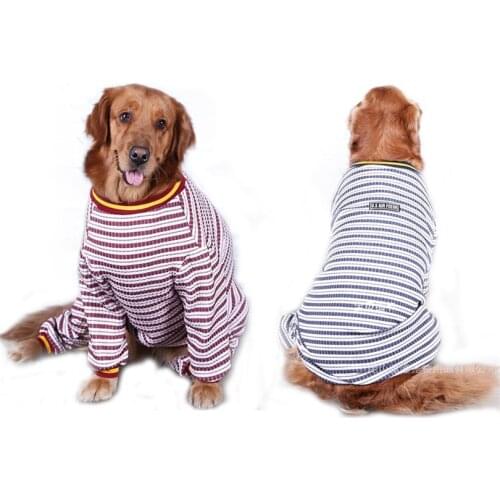 2019 Chic Dog Hoodie Spring Striped red blue white dog hoodies clothes sweatshirt jumpsuit for Dog Hoodie Spring bluza dla psa
