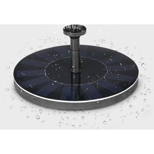 Solar-power Fountain Brushless Pump Plants Watering Kit with Monocrystalline Solar Panel for Bird Bath Garden Pond Energy-saving