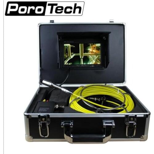 30M Cable 7 inch Color Monitor Sewer Pipeline System Inspection Camera HD 800TVL line Endoscope Lens with dvr function
