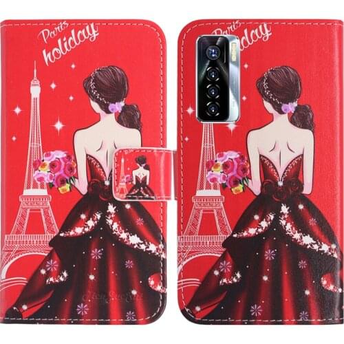 TienJueShi TPU Silicone Protection Flip Leather Cover Wallet Case For Tecno Camon 17P 6.8 inch Pouch Shell Etui Skin