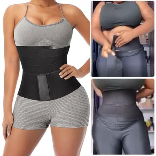 Women Slimming Sheath Snatch Me Up Bandage Wrap Waist Trainer Body Shaper Tummy Shapewear Trimmer Belt Corset Top Stretch Bands
