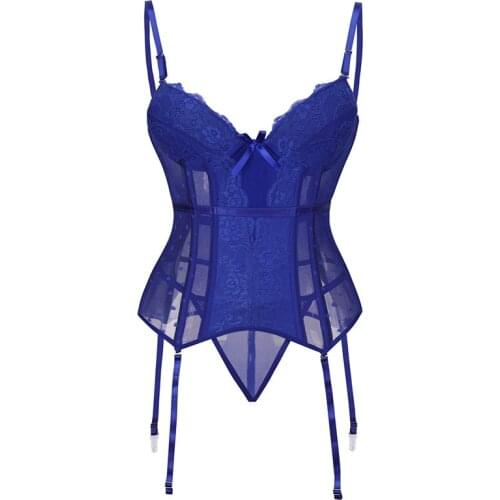 Women Sexy Overbust Corset Bra Top Plus Size Lace Korset Slimming Black Blue Red Bustiers Erotic Lingerie Body Shaper 6XL