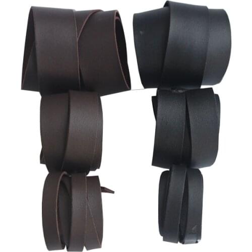 1m Black/Brown 10mm 20mm 30mm Soft With Nap PU One Side Suede Flat Leather Cord For DIY Necklace Bracelets Jewelry Making