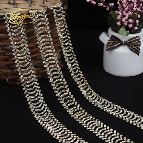 1 Yd Type Chain Insourcing Zirconium Alloy Basic Clothing DIY Welt Applique Adornment Ornament Silver Trim