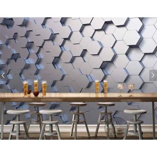 3D abstract geometric graphic mural living room sofa TV background wallpaper modern minimalist office wall cloth wallpaper