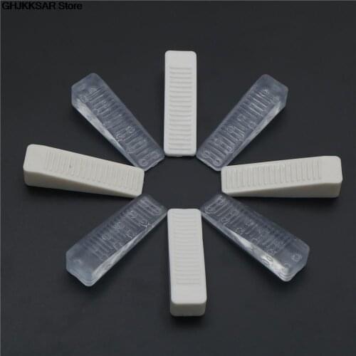 4pc/lot door stop Rubber Door Stop Stoppers Block Wedge Doorstops Clear White Door Stopper Home Office Usage