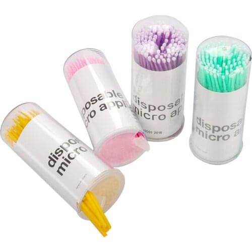 400 pcs Disposable Micro Brush Mascara Wands Swab Microbrush Applicator Wand Eyelashes Removing Tools Women Makeup Brushes