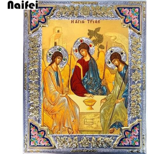 5d diy diamond painting religion "The Holy Trinity"diamond embroidery cross stitch square/round diamond rhinestone home decor