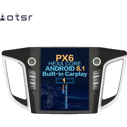 Aotsr Tesla 10.4“ Vertical screen Android 8.1 Car DVD Multimedia player GPS Navigation For HYUNDAI IX25 2014-2018 carplay Wifi