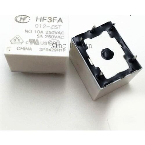 Free shipping lot 10 pieces/lot HONGFA HF HF3FA-012-ZST 5PINS 12VDC Power Relay 10A 250VAC NEW