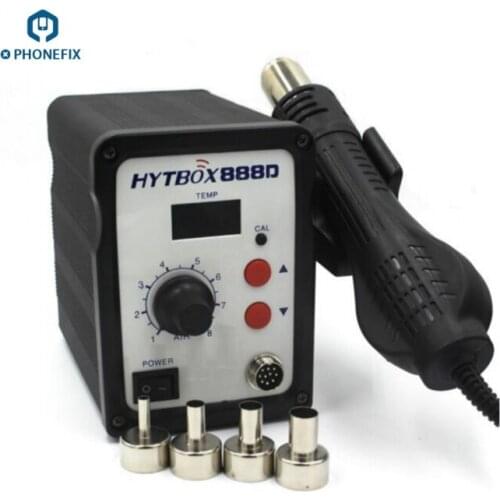 HYT 888D ESD Digital Desoldering Station with 4 Air nozzles for Mobile Phone welding Repair & iPhone Motherboard CPU Chip remove
