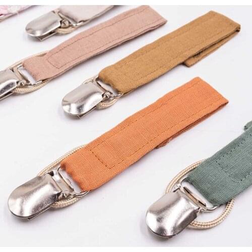 Children Pacifier Clips Chains Soother Holder Baby Pacifier Dummy Clip Nipple Holder For Pacifier Cotton Pacifier baby Holder