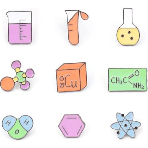 Chemical element Pins and Brooches for Women Men Lapel Pin Backpack Bags Hat Badge