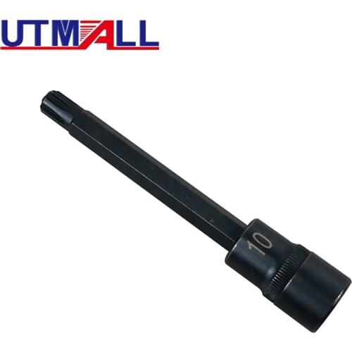 1/2" Drive M10 Cylinder Head Bolt T52 Polydrive Screwdriver Socket Remover Tool for Audi T10070 140mm