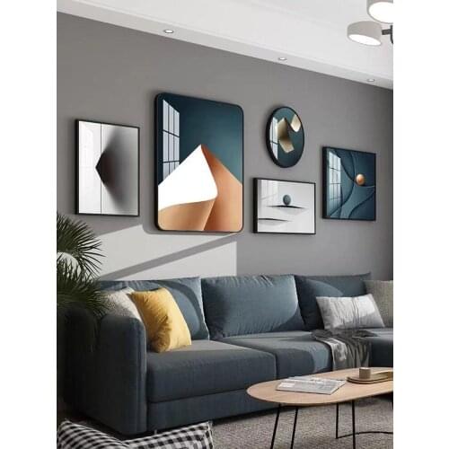 Creative light luxury hanging decoration net red living room sofa background wall pendant Studio TV wall decoration