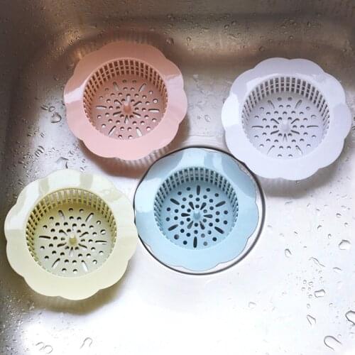 Kitchen flower type sink filter sewer sink floor drain anti-clogging hair filter