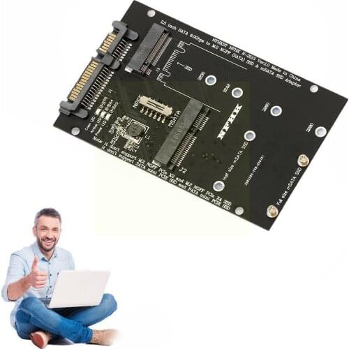 M.2 Ngff Msata Ssd 2.5 "Sata 3.0 Adapter 2 In 1 Converter III Pc Adapter Voor SATA Board Card Laptop D8S0