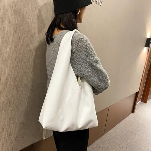 Fashion Large Capacity Top-handle Bag Women Portable Leather Solid Totes Satchel Youth Ladies Simple Versatile Bag