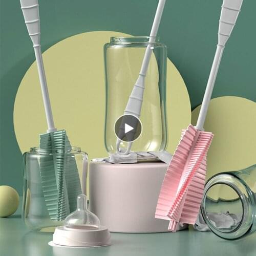 Soft Rubber Cup Brush Non-silicone Brush Multi-function Kitchen BottleThermal Glass Long Handle Cleaning Brush Bathtub Pet Brush