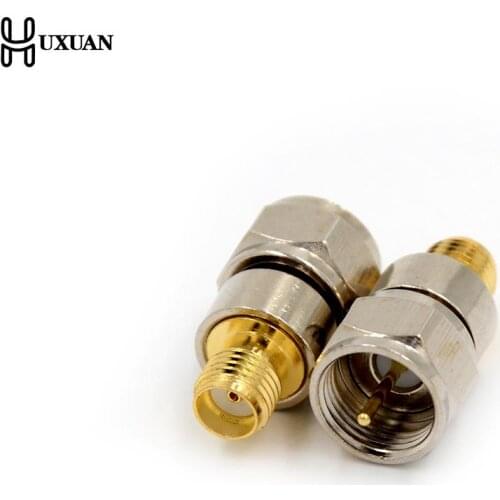 Nickel&Gold Plated F Type Male Plug To SMA Female Jack Straight RF Coaxial Adapter Connector