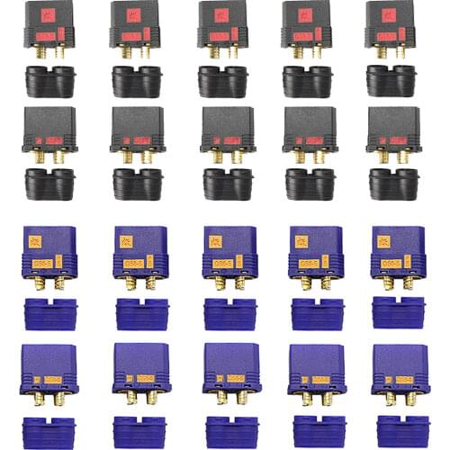 QS8-S Heavy Duty Battery Connector Anti-Spark Gold Connector Large Power Plug for RC Plant protection drone Car Model