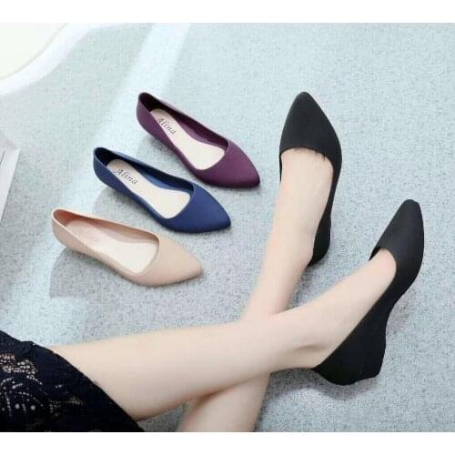 New Pointed Toe Flat Bottom Breathable Soft Bottom Comfortable All-match Womens Shoes Zapatos De Mujer Slip on Shoes for Women