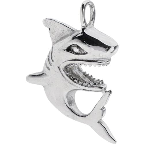 Shark Shape Cremation Memorial Charms Jewellery Urn Pendant for Pet Ashes Keepsake Locket