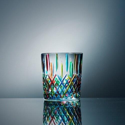 320ml old fashioned bar lead-free crystal whiskey glass for Liquor Scotch Bourbon 210511-01