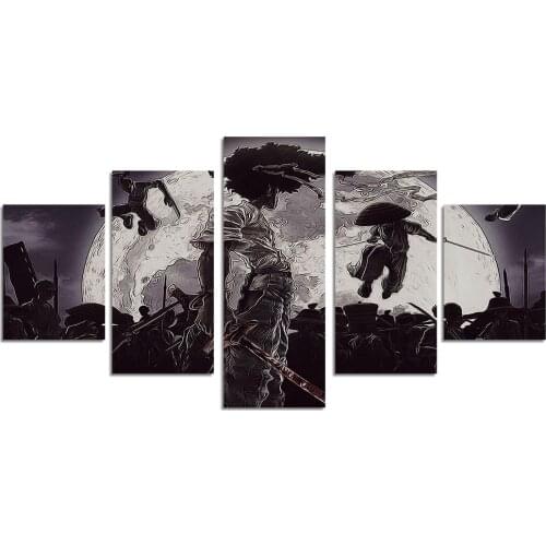 Japanese Afro Samurai Wall Art Canvas Painting Picture Movies Poster and Print Gallery Home Decor No Frame