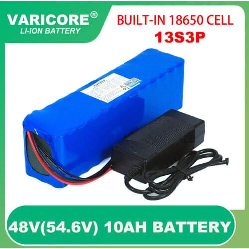VariCore e-bike battery 48V 10ah 6ah 18650 13S3P li ion battery pack bike conversion kit bafang 1000w and charger XT60 T Plug