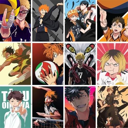 5d Diy Diamond Painting By Numbers Japanese Anime Haikyuu Poster Diamond Mosaic Embroidery Cross Stitch Kits Art Home Decor Gift