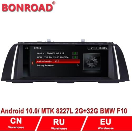 10.25" Android 10.0 1280*480P Car GPS Radio for BMW 5 Series 520i F10 F11 (2011-2016) CIC/NBT with BT Wi-Fi