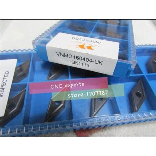 Free Shipping carbide inserts VNMG160404-UK/VNMG160408-UK GK1115 Suitable for MVJNR Series Turning Facing External Lathe Tool