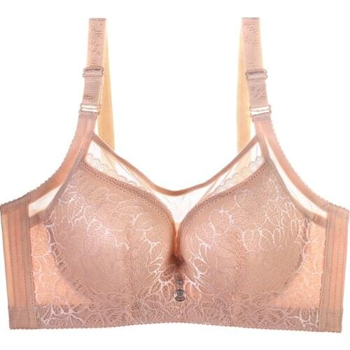 Bras for women bralette plus large size lace underwear push up intimates bh brassiere crop tops sexy lingerie minimizer 42 44 46